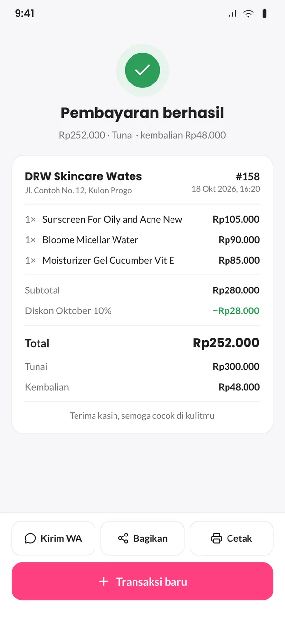 Kirim struk